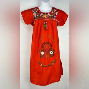 Mexican Dress AUTHENTIC HANDMADE IN MEXICO Embroidered